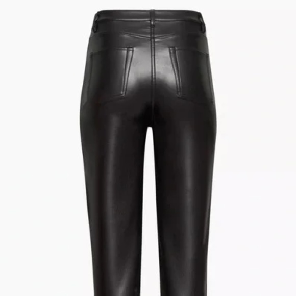 Melina Vegan Leather Pant by Wilfred (Aritzia) - Black - Picture 2 of 6